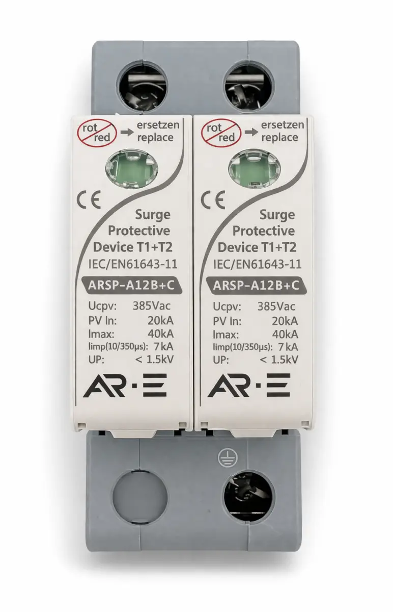 Пристрій захисту від перенапруг (ПЗІП) AR.E ARSP-A12 T1+T2 2P 385V