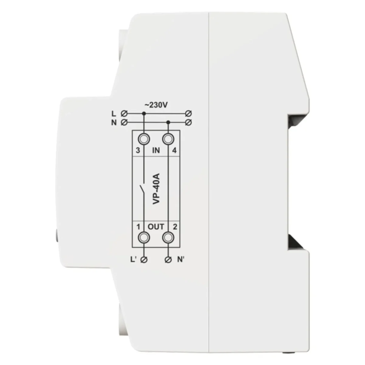 Реле напруги DigiTOP VP-40A M2R 40А 2P - Зображення 4