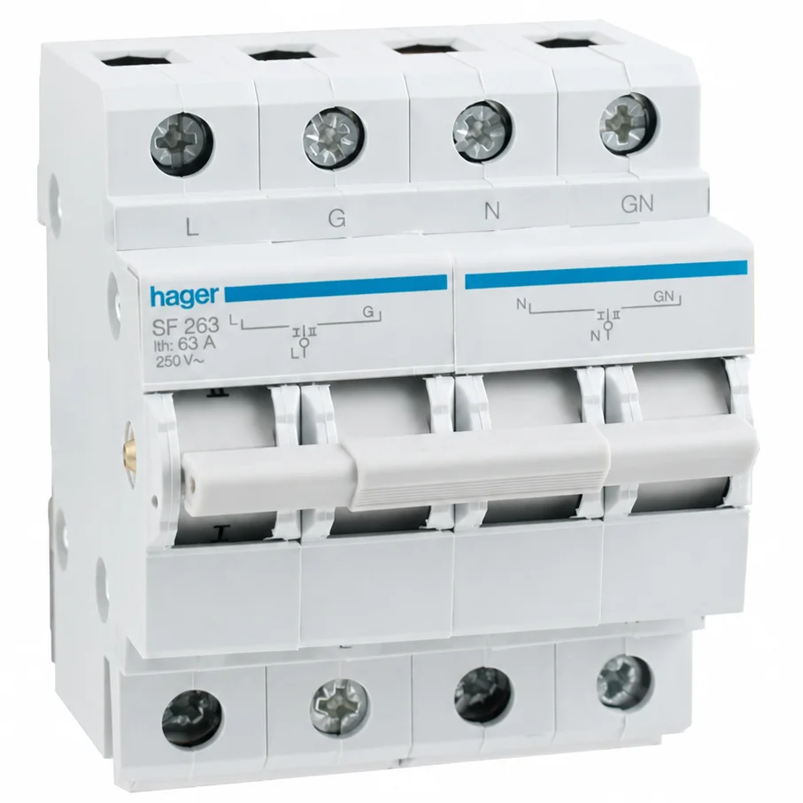 Перемикач вводу резерву Hager SF263 63A 4P