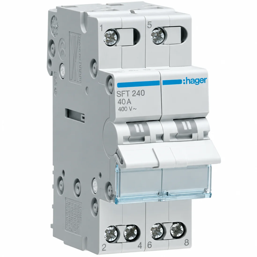 Перемикач вводу резерву Hager SFT240 40A 230В 2P
